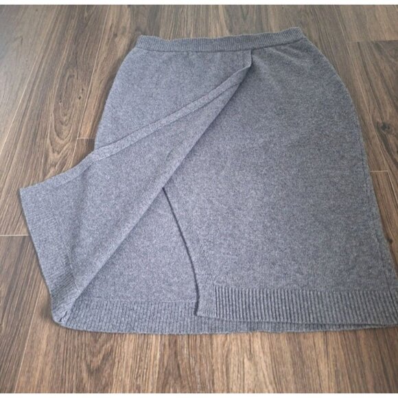 💙 Banana Republic Pull On Merino Wool Blend Size L/XL Midi Skirt Preppy Fall Ch - Picture 5 of 8